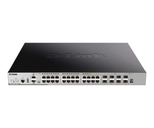 D-Link DGS 3630-28PC - Switch - L3 - managed - 20 x 10/100/1000 (PoE+)