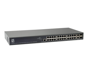 LevelOne GEP-2681 - Switch - L3 Lite - managed - 24 x...