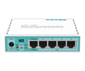 MikroTik RouterBOARD hEX RB750Gr3 - Router - 4-Port-Switch