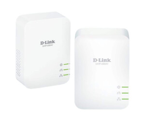 D -Link Powerline AV2 1000 HD Gigabit Starter Kit DHP -601AV - Bridge - Gige, Homeplug AV (HPAV)