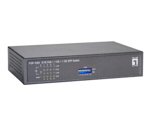 LevelOne FGP-1000W90 - Switch - 8 x 10/100 (PoE)
