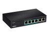 TRENDnet TPE-S50 - V2.0R - Switch - unmanaged - 4 x 10/100 (PoE+)