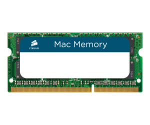 Corsair MAC Memory - DDR3 - Module - 8 GB - So Dimm 204 -PIN - 1600 MHz / PC3-12800 - CL11 - 1.35 V - Unexual - Non -ECC - For Apple iMac (27 inches)