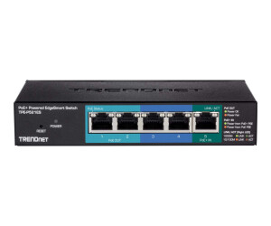 TRENDnet TPE P521ES - Switch - Smart - 1 x 10/100/1000 (PoE+ input)