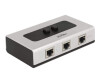 Delock Switch RJ45 10/100/1000 2 port manual bidirectional