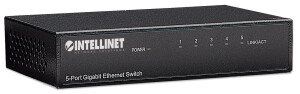 Intellinet 5-Port Gigabit Ethernet Switch, Metal, Box