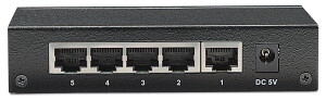 Intellinet 5-Port Gigabit Ethernet Switch, Metal, Box