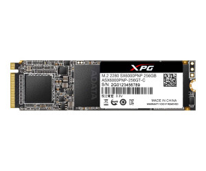 ADATA XPG SX6000 Pro - SSD - 256 GB - intern - M.2 2280 - PCIe 3.0 x4 (NVMe)