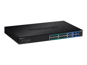 TRENDnet TPE 1620WS 16-Port Gigabit Web Smart PoE+ Switch...
