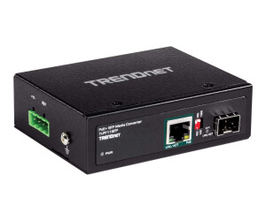 TRENDnet TI-PF11SFP - Medienkonverter - GigE - 10Base-T, 100Base-TX, 1000Base-T - RJ-45 / SFP (mini-GBIC)