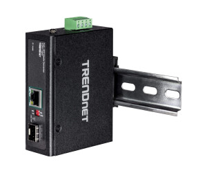 Trendnet TI-PF11SFP-Media Converter-Gige-10Base-T, 100Base-Tx, 1000Base-T-RJ-45 / SFP (mini-GBIC)