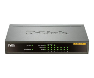 D-Link DES 1008PA - Switch - unmanaged - 4 x 10/100 (PoE)