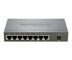 D-Link DES 1008PA - Switch - unmanaged - 4 x 10/100 (PoE)