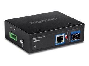 TRENDnet TI-F11SFP - Medienkonverter - 1GbE - 10Base-T, 100Base-TX, 1000Base-T - RJ-45 / SFP (mini-GBIC)
