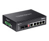 Trendnet Ti -G62 - Switch - Unmanaged - 5 x 100/1000/10000 + 1 x shared gigabit SFP + 1 x SFP