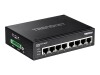 TRENDnet TI-PG80 - Switch - unmanaged - 8 x 100/1000/10000 - an DIN-Schiene montierbar, wandmontierbar - PoE+ (200 W)