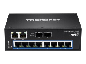 TRENDnet TI-G102 - Switch - unmanaged - 8 x 10/100/1000 + 2 x Kombi-Gigabit-SFP