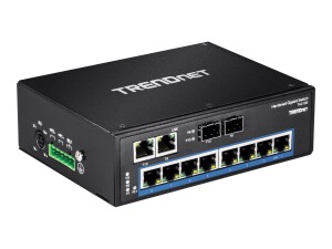 TRENDnet TI-G102 - Switch - unmanaged - 8 x 10/100/1000 + 2 x Kombi-Gigabit-SFP