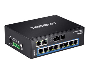 Trendnet Ti -G102 - Switch - Unmanaged - 8 x 10/100/1000 + 2 x Kombi -gigabit -SFP