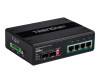 TRENDnet TI-PG62B - Switch - unmanaged - 4 x 10/100/1000 (PoE+)