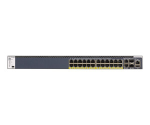 Netgear M4300-28G -POE+ - Switch - L3 - Managed - 2 x 10/100/10000+ 2 x 10 Gigabit SFP++ 24 x 10/100/1000 (POE+)