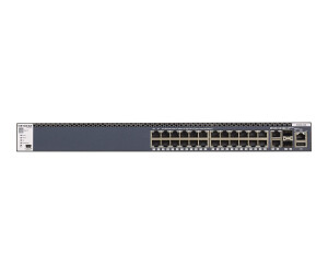 Netgear M4300-28G - Switch - L3 - managed - 2 x 10/100/1000/10000 + 2 x 10 Gigabit SFP+ + 24 x 10/100/1000
