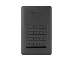 Verbatim Store N Go Secure Portable HDD with Keypad Access - hard drive - encrypted - 2 TB - External (portable)