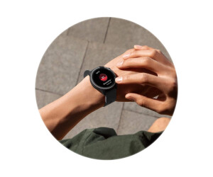 Xiaomi Mi Watch - Schwarz - intelligente Uhr mit Riemen - TPU - schwarz - Handgelenkgröße: 130-220 mm - Anzeige 3.5 cm (1.39")