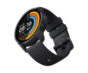 Xiaomi Mi Watch - Schwarz - intelligente Uhr mit Riemen - TPU - schwarz - Handgelenkgröße: 130-220 mm - Anzeige 3.5 cm (1.39")