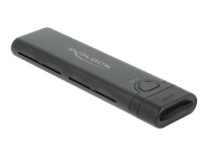 Delock Speichergehäuse - M.2 - M.2 NVMe Card / SATA...