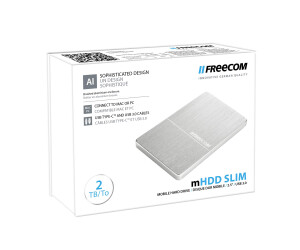 Freecom mHDD Slim - Festplatte - 2 TB - extern (tragbar)...