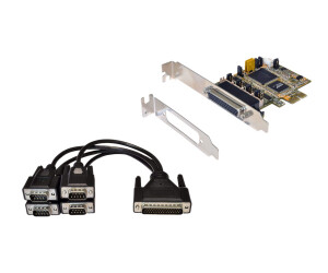 Exsys EX-44384 - Serieller Adapter - PCIe Low-Profile