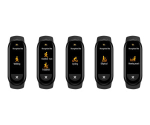 Xiaomi Mi Smart Band 6 - Aktivitätsmesser mit Band - TPU - schwarz - Handgelenkgröße: 155-219 mm - Anzeige 4 cm (1.56")