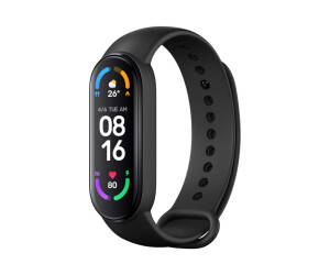 Xiaomi Mi Smart Band 6 - Aktivitätsmesser mit Band - TPU - schwarz - Handgelenkgröße: 155-219 mm - Anzeige 4 cm (1.56")