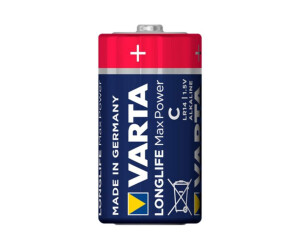 Varta Longlife Max Power - Batterie 2 x C - Alkalisch