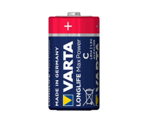 Varta Longlife Max Power - Battery 2 x C - Alkalal