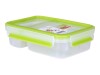 Emsa clip & go yoghurt box rectangular 0.6l - bread box - adult - green - transparent - polypropylene (PP) - Thermoplastic elastomer (TPE) - single -colored - rectangular