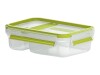 Emsa clip & go yoghurt box rectangular 0.6l - bread box - adult - green - transparent - polypropylene (PP) - Thermoplastic elastomer (TPE) - single -colored - rectangular