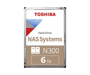 Toshiba N300 NAS - hard drive - 6 TB - Intern - 3.5 "(8.9 cm)
