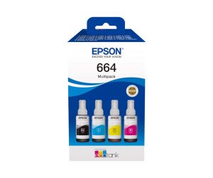 Epson Ecotank 664 - 4 -pack - black, yellow, cyan, magenta