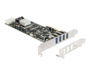 Delock PCI Express Card &gt; 4 x external USB 3.0 Quad...