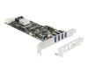 Delock PCI Express Card> 4 x External USB 3.0 Quad Channel