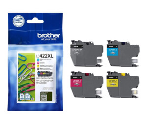Brother LC422XL - 4 -pack - black, yellow, cyan, magenta