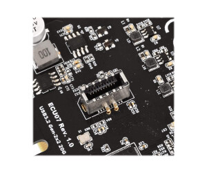 SilverStone ECU07 - USB-Adapter - PCIe 3.0 x4 Low-Profile