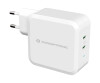 Conceptronic Althea - power supply - 100 watts - PD 3.0 - 2 output connection points (2 x USB -C)