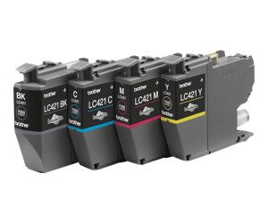 Brother LC421 - 4 -pack - black, yellow, cyan, magenta