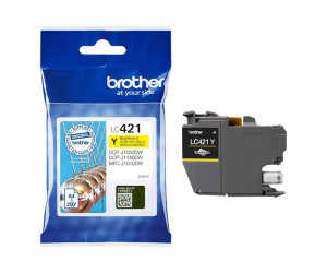 Brother LC421Y - Yellow - original - ink cartridge