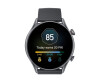 Amazfit GTR 3 Pro - Intelligente Uhr mit Riemen - Flouroelastomer - Infinite Black - Handgelenkgröße: 155-218 mm - Anzeige 3.7 cm (1.45")