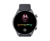 Amazfit GTR 3 Pro - Intelligente Uhr mit Riemen - Flouroelastomer - Infinite Black - Handgelenkgröße: 155-218 mm - Anzeige 3.7 cm (1.45")