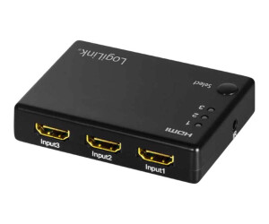 LogiLink Video/Audio-Schalter - 3 x HDMI